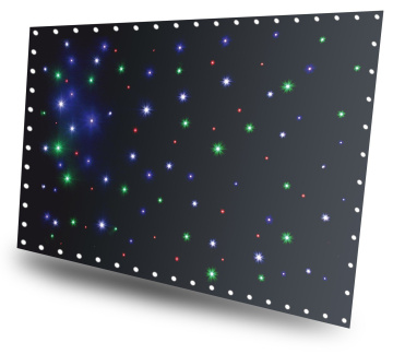 BeamZ SPW96 Zástěna LED96 RGBW 3X 2M s ovladačem