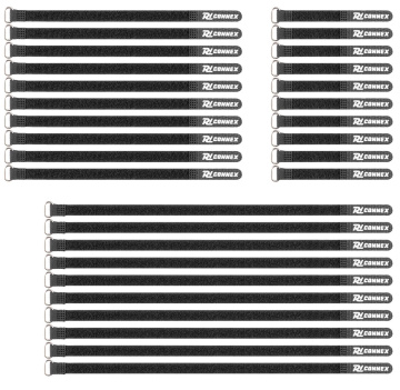 Power Dynamics CXT-SET Cable Tie Set 30pcs Black