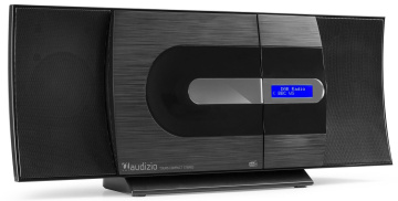 Audizio Tours Stereo HiFi System DAB+, Barva černá