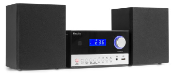 Audizio Arles Micro HiFi System DAB+ Black/Silver