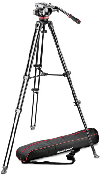 Manfrotto 502 Fluid Video Head & MVT502AM Alu Twin Leg