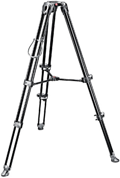 Manfrotto Video Tripod, Aluminium Telescopic Twin