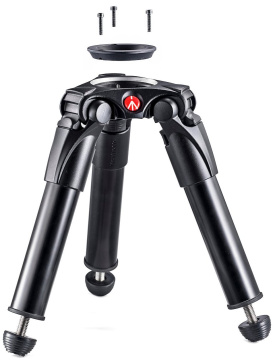 Manfrotto Aluminium Single Leg Hi Hat, 75 - 60 mm Half Bowl