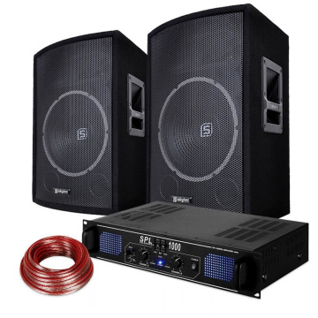 Skytec DJ Set reproboxů a zesilovače 1000W