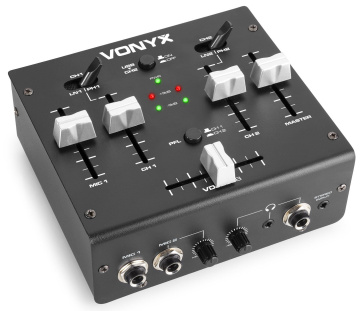 Vonyx VDJ2USB 3-Channel Stereo DJ/USB Mixer