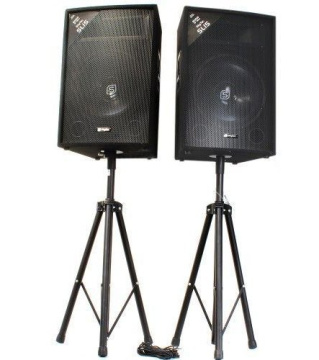 Vonyx SL15 1600W Set reproboxů se stojany a kabely
