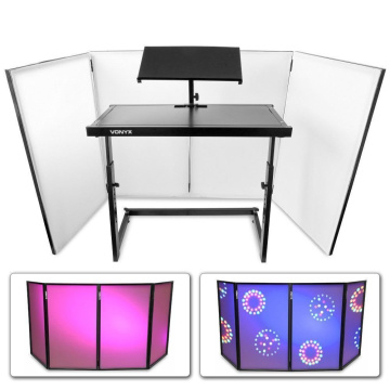 Vonyx Skládací DJ Booth Set stolu a paravanu
