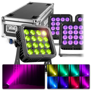 BeamZ StarColor128 Set 8ks v přepravním kufru FL128