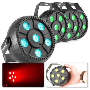 BeamZ PLP10 RGB LED PARS s vestavěnou baterií a 6x 2W LED - Sada 4ks