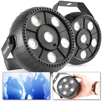 BeamZ PLP12 sada 2 LED stroboskopů s vestavěnou baterií a 6x 1W LED