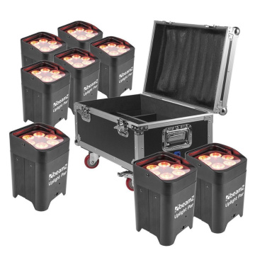 BeamZ BBP96 Uplighter Set 8x Uplight PAR v přepravním kufru FCC9