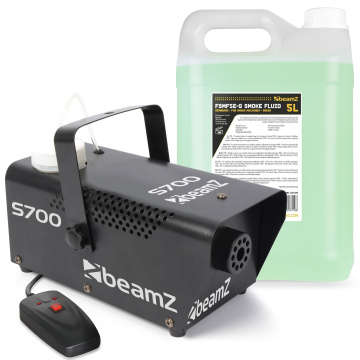 BeamZ S700 Set výrobníku mlhy s náplní 5L