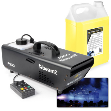 BeamZ F900 Set fazer výrobníku mlhy 900W s náplní 5L