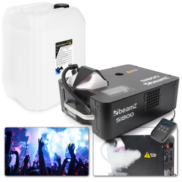 BeamZ S1800 Set horizontálního/vertikálního výrobníku mlhy 1800W s náplní 20L