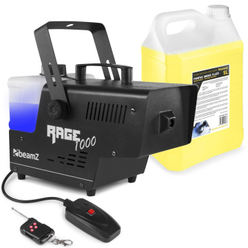 BeamZ RAGE 1000 Set výrobníku mlhy 1000W s náplní 5L
