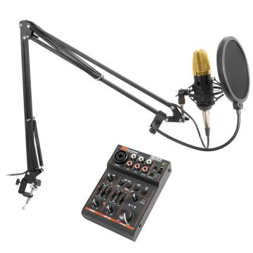 Vonyx CMS400B Set studiového mikrofonu s ramenem a mixpultem s USB a Bluetooth