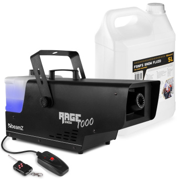 BeamZ RAGE 1000SNOW Set výrobníku sněhu s náplní 5L