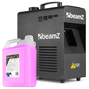 BeamZ H2000 DMX Set fazer výrobníku mlhy 1700W s náplní 5L