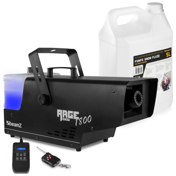 BeamZ RAGE 1800SNOW Set výrobníku sněhu s náplní 5L