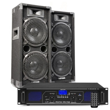 Max 28 DJ Set reproboxů se zesilovačem s Bluetooth 1600W