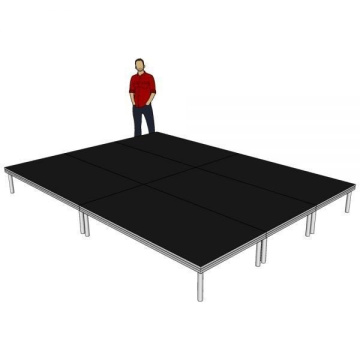 Power Dynamics Kompletní podium 4x3m - výška 40cm včetně schodů