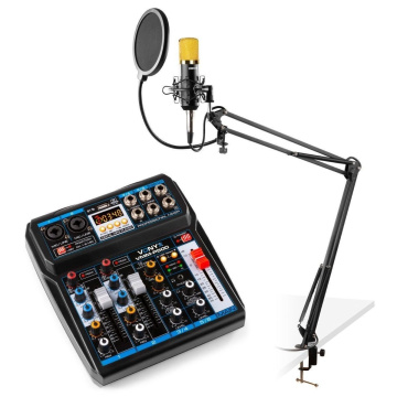 Vonyx CMS400B Podcast Starter Set studiového mikrofonu s ramenem a mixpultem