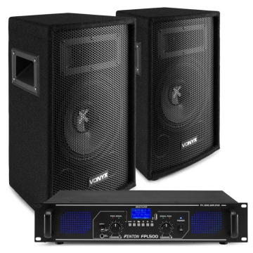 Vonyx Complete 500W Set 2ks reproboxů SL8 a zesilovače s Bluetooth FPL500