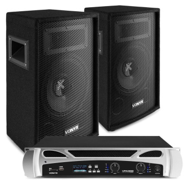 Vonyx DJ 300W Set 2ks reproboxů SL8 a zesilovače s Bluetooth VPA300