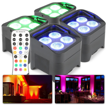 BeamZ BBP94 Set 4x Uplight PAR s dálkovým ovládáním