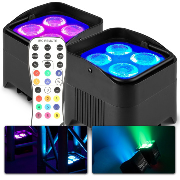 BeamZ BBP94W Set 2x Uplight PAR s bezdrátovým DMX