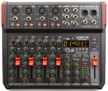 Vonyx VM-KG08 8-kanálový mix BT/DSP/USB