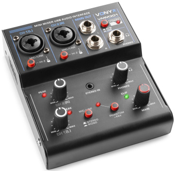 Vonyx VMM301 3-Kanálový mix s USB audio rozhraním