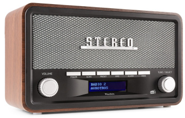 Audizio Foggia Retro DAB+ Rádio Šedá barva