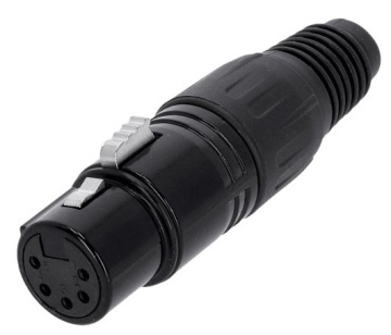 Adam Hall Connectors 4 STAR C XF5 BLK