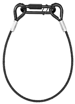 BeamZ SAF75 Jistící lanko 75cm x 3mm 30kg, Černá
