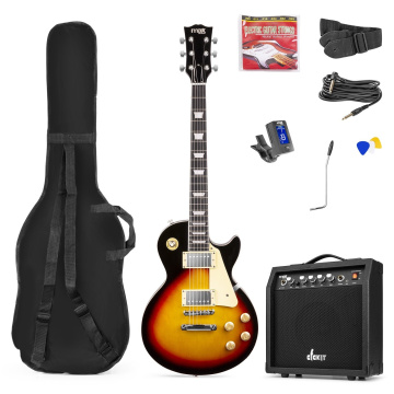 Max GigKit Electric Guitar Pack LP Style Sunburst