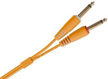 UDG Ultimate Audio Cable Set 1/4'' Jack - 1/4'' Jack Orange Straight 1,5m