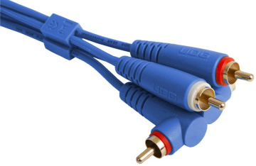 UDG Ultimate Audio Cable Set RCA Straight - RCA Angled Blue 3m
