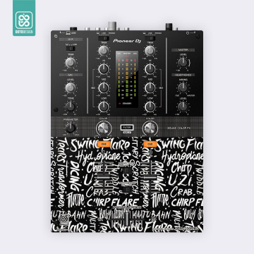 Doto Design Skin DJM-250 MK2 SCRATCH STYLE Black