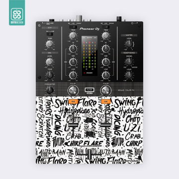 Doto Design Skin DJM-250 MK2 SCRATCH STYLE White