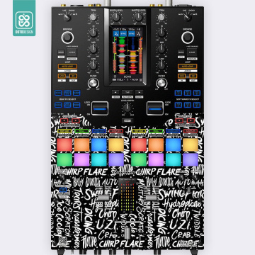 Doto Design Skin DJM-S7 SCRATCH STYLE Black