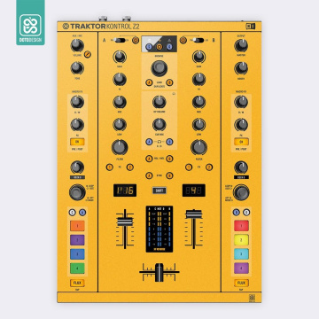 Doto Design Skin Traktor Kontrol Z2 FULL COLORS Dark Yellow