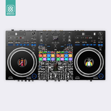 Doto Design Skin DDJ-REV7 SCRATCH STYLE Black