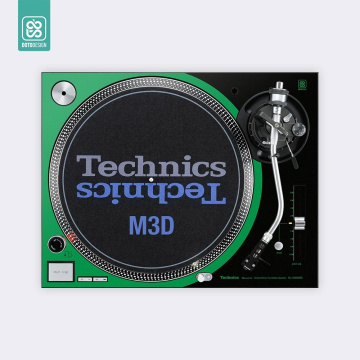 Doto Design Skin SL-1200 / 1210 M3D COLORS DVS Green