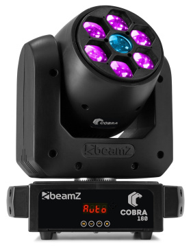 BeamZ Cobra 160 Spot 100W Moving Head with 6x 10W B-Eye