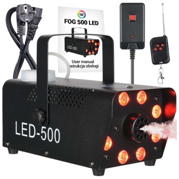 LIGHT4ME FOG 500 LED Výrobník mlhy s dálkovým ovládáním