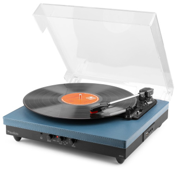 Audizio RP113D Gramofon s BT in/out, tmavě modrý
