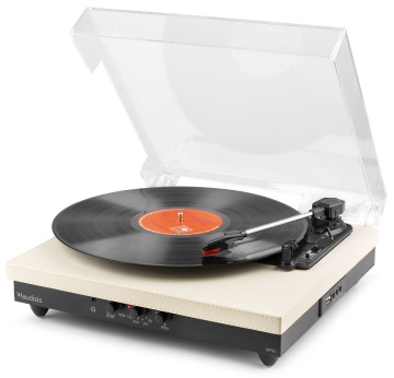 Audizio RP113C Gramofon s BT in/out, krémový