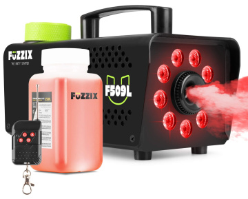 Fuzzix F509L Set výrobníku mlhy s LED podsvícením s náplní 250ml