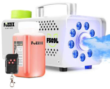 Fuzzix F509LW Set výrobníku mlhy s LED podsvícením s náplní 250ml